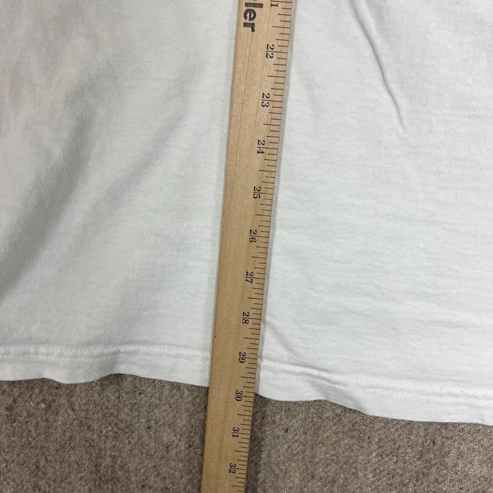 Vintage Zooks Jean Shirt Mens 2XL White 2000s Y2K Cyber Grunge Techno JNCO - Picture 11 of 12